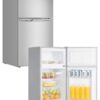 Frigider 88 litri inox look – Tensiune: 24V fără condensator suplimentar
